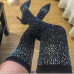 ‘Anastasia’ Rhinestone Thigh High Boot