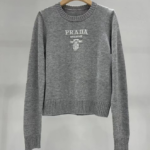 Prada Crest Emblem Knit Sweater