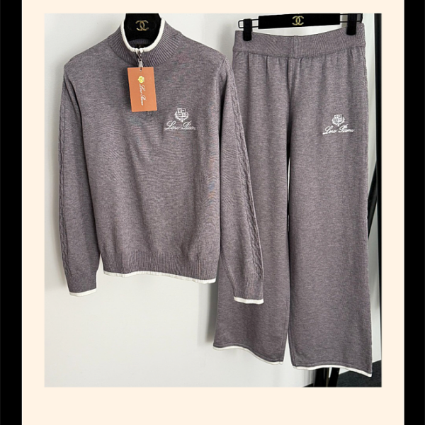 Loro Piana Inspired Luxe Knit Lounge Set