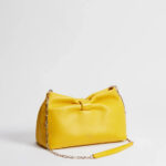 Dior Soft Leather Chain Clutch — Soleil Yellow
