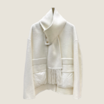 Max Mara “Echarpe d’Hiver” Wool Scarf-Collar Jacket