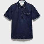 Prada Deconstructed Cotton Polo Shirt