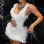 'Sinclair' Fur Mini  Dress