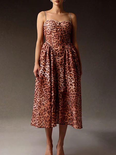 'Aurelius' Lux Leopard Dress