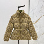 “GG Eclipse” Monogram Belted Puffer Jacket — Gucci