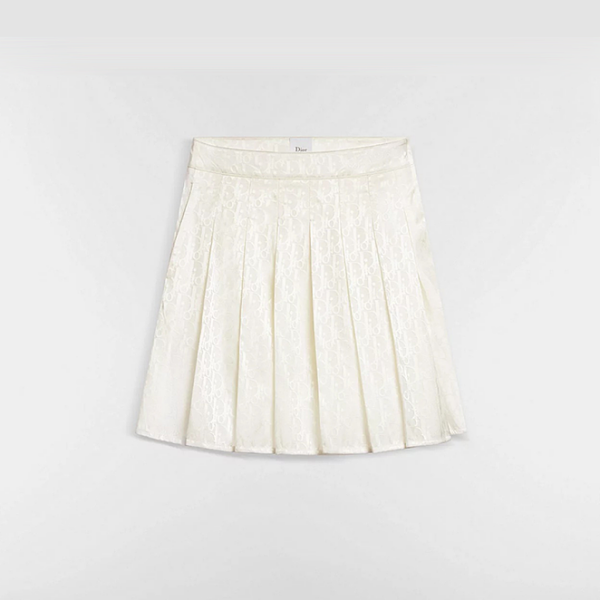 DIOR Étoile Ivoire Pleated Mini Skirt