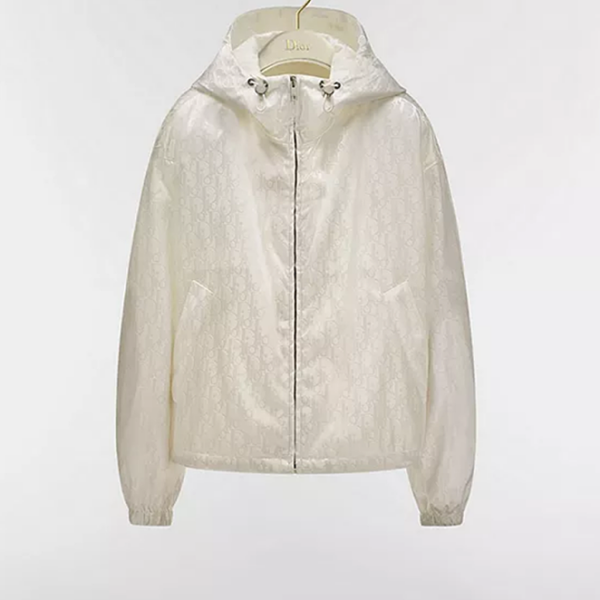 DIOR Éclat Ivoire Monogram Hooded Jacket