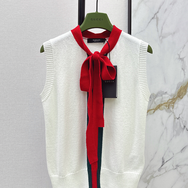 Gucci Signature Bow-Detail Knit Vest