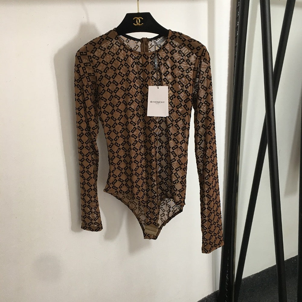 IMG_2011.jpg Givenchy Mesh Bodysuit Top - Image 1