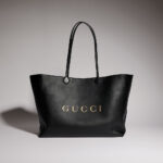 Gucci Large Leather Logo Tote Bag