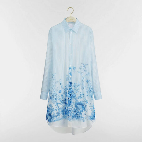 Christian Dior Toile de Jouy Riviera Silk Shirt Dress