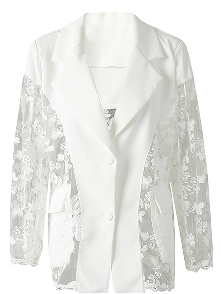 'Christi Snow' Lace Blazer
