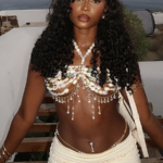'Jolece'  Beach Beaded Bra Top
