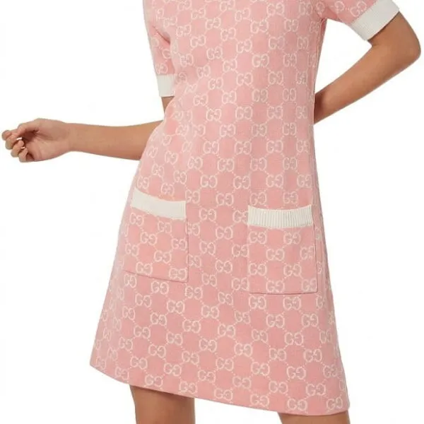 Gucci GG Jacquard Knit Mini Dress