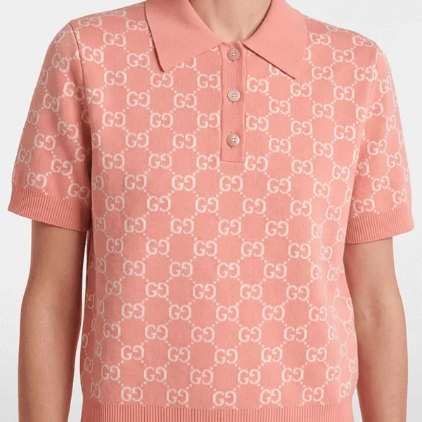 Gucci GG Jacquard Knit Polo