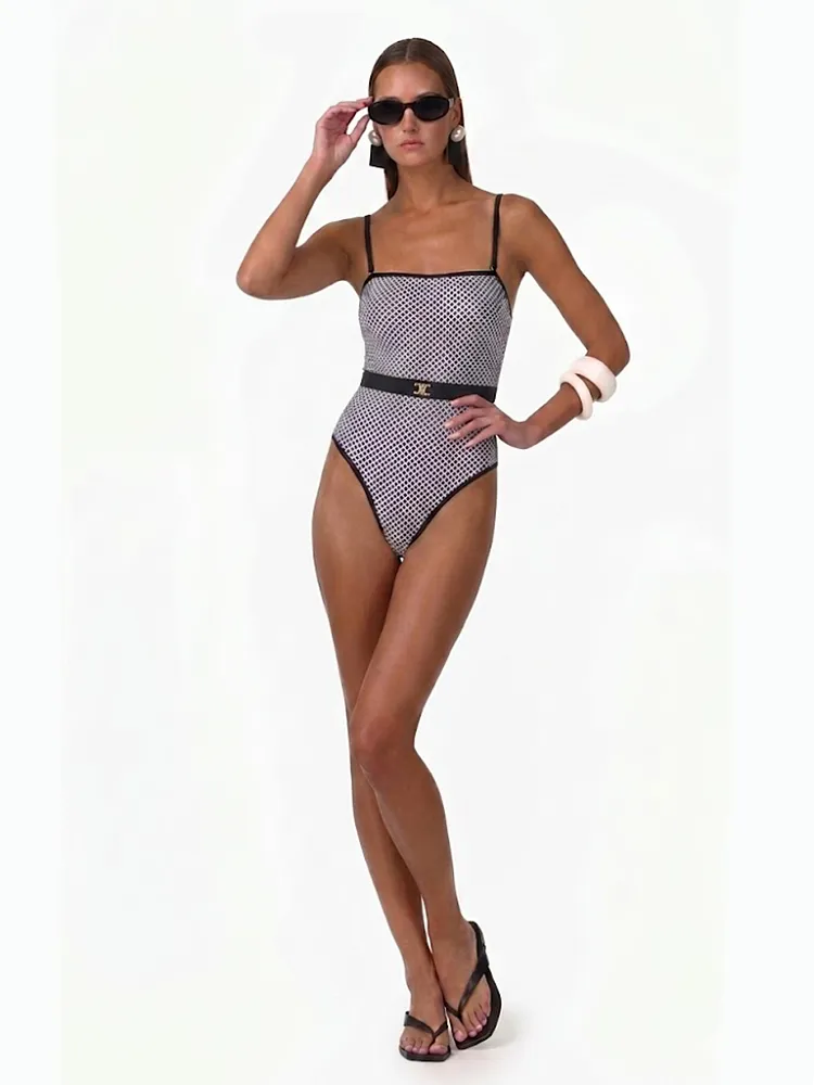 CELINE Monogram Sculpt One-Piece Swimsuit - Image 2