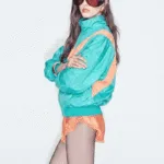 St. Laurent Colorblock Bomber Jacket