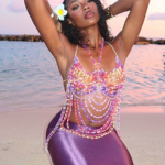 “Marea Sirenique” Beaded Pearl Bra Top