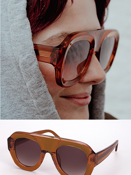 “MODULUXE” Oversized Sculpt Frame Shades