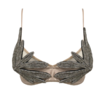 “Crystalline Dusk” Sheer Embellished Illusion Bra Top