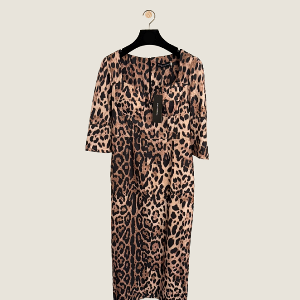Dolce & Gabbana La Panthère Midi Dress