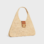 “Riviera Solstice” Raffia Triangle Tote by Celine