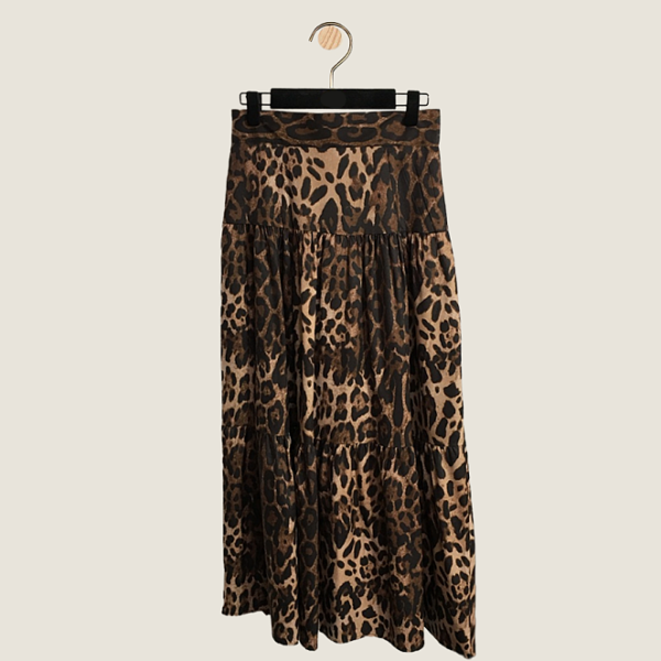 Dolce & Gabbana “Selvaggia” Leopard Corset & Skirt Set
