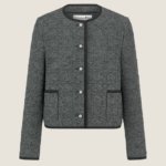 Dior “Gris Élégance” Tweed Cropped Jacket