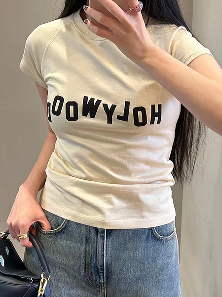 “Hollywood Reversed” Logo Tee by Loewe