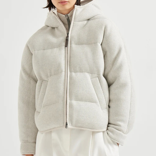 Brunello Cucinelli “Serenité” Sculpted Puffer Jacket – S–L