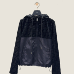 Fendi Noir Monogram Velvet Windbreaker – S–L