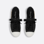 Dioriviera Lucky Sneaker in Black Satin
