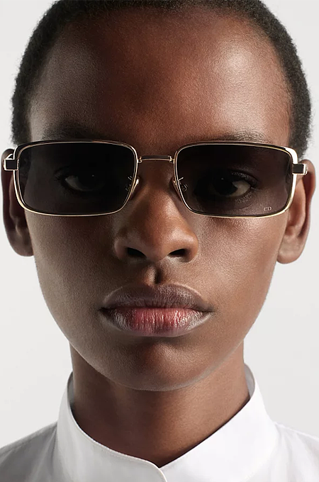 IMG_3721.png “Dior Signature S11” Square Metal Sunglasses - Image 1