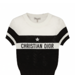 Christian Dior Knit Logo Tee – Monochrome Icon Edition