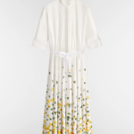 Dior Jardin Jaune CD Silk Midi Dress -by Dior