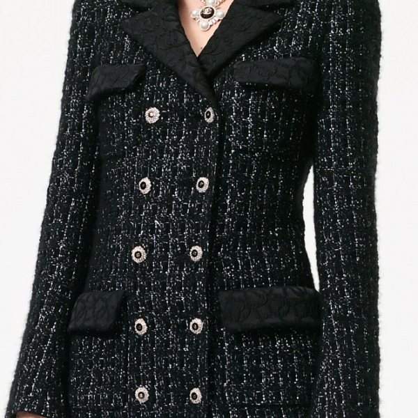 Chanel Noir Étoilé Tweed Jacket Dress by Chanel