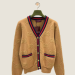 Gucci “Heritage Maison” Camel Knit Cardigan