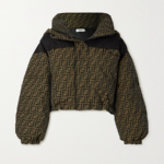 Fendi FF Monogram Cropped Puffer Jacket