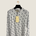 Gucci “Linea Iconica” Monogram Sheer Fitted Top