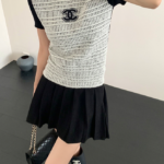 Chanel – Coco Tweed Knit Short-Sleeve Top