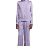 Gucci “Lilas Seta” Monogram Satin Lounge Set