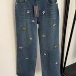 Dolce & Gabbana-DG Jewel Embellished Cropped Denim Jeans