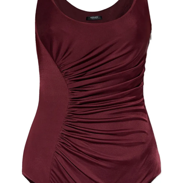 Versace -Medusa Strap Ruched Bodysuit