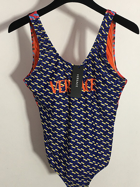 Versace Geo-Print Monogram One-Piece Swimsuit