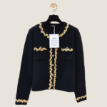Chanel “Gilded Camélia Royale” Couture Embellished Bouclé Jacket