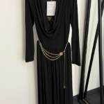 Chanel Nocturne Élégance Draped Chain Midi Dress