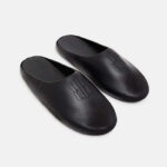 Balenciaga BB Supple Leather Minimalist Slippers