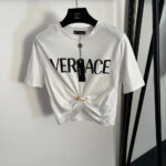 Versace Icon Cinch Logo Crop Tee
