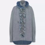 Dior Volant Rhapsodies Ruffle Denim Blouse