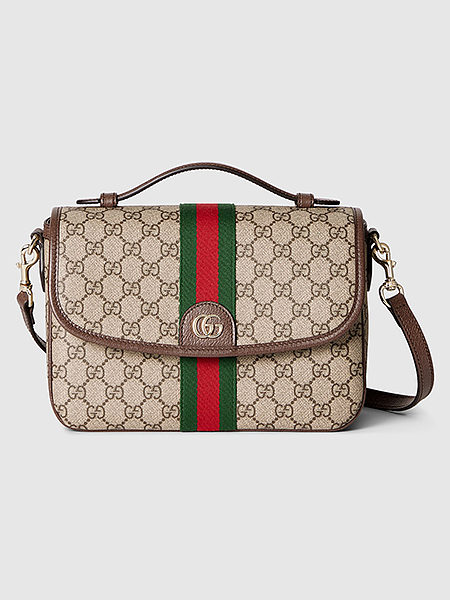 Gucci Ophidia GG Supreme Medium Flap Shoulder Bag